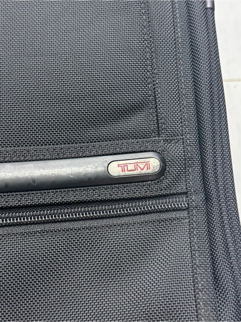 TUMI Alpha 24” Black Nylon Luggage 2-Wheel Carry-On Travel Suitcase 22024D4